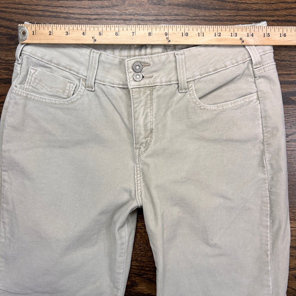 Levis 526 Slender Boot Corduroy Pants Beige Cream Size 10M Mid Rise Bootcut Y2K - Picture 4 of 10